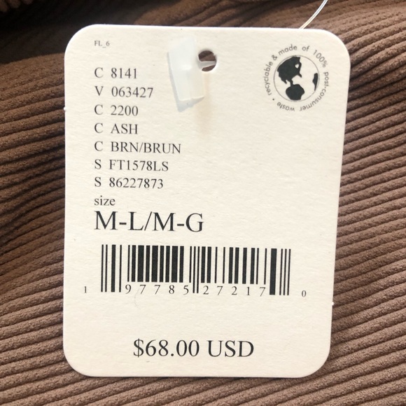 Free People Meg Seamless V Neck Bodysuit In Ash Brown. NWT!Sz XS/S & M/L - Picture 6 of 9